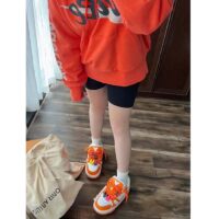 Louis Vuitton Unisex LV Trainer Maxi Sneaker Orange Mix of Materials Rubber (2)