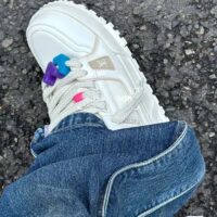 Louis Vuitton Unisex LV Trainer Maxi Sneaker White Mix of Materials Rubber (10)