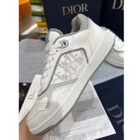 Dior Unisex Shoes CD B27 Low-Top Sneaker White Smooth Calfskin Oblique Galaxy Leather (4)