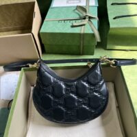 Gucci Women GG Matelassé Mini Bag Black GG Matelassé Leather Double G (3)