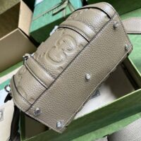 Gucci Women Jumbo GG Mini Duffle Bag Dark Green Leather Double G Zip Closure (3)