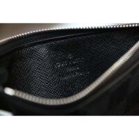 Louis Vuitton LV Unisex Coin Card Holder Damier Graphite Coated Canvas Cowhide Leather (3)