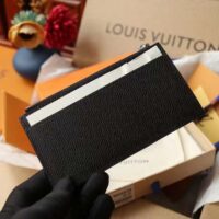 Louis Vuitton LV Unisex Coin Card Holder Taiga Cowhide Leather 4 Card Slots (5)