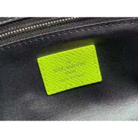 Louis Vuitton LV Unisex Dopp Kit Neon Yellow Monogram Coated Canvas Taiga Cowhide Leather (12)