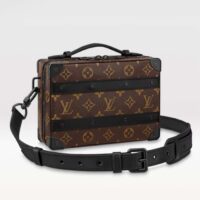 Louis Vuitton LV Unisex Handle Soft Trunk Monogram Macassar Coated Canvas Cowhide Leather (2)