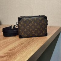 Louis Vuitton LV Unisex Handle Soft Trunk Monogram Macassar Coated Canvas Cowhide Leather (2)