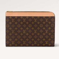 Louis Vuitton LV Unisex Pochette Jour Monogram Coated Canvas Aged Cowhide Leather (6)