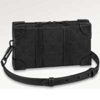 Louis Vuitton LV Unisex Soft Trunk Wearable Wallet Black Taurillon Monogram Leather (2)