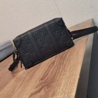 Louis Vuitton LV Unisex Soft Trunk Wearable Wallet Black Taurillon Monogram Leather (2)