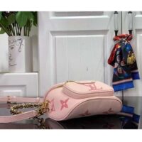 Louis Vuitton LV Women Mini Bumbag Monogram Pink Monogram Empreinte Embossed Supple Grained Cowhide (7)