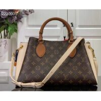 Louis Vuitton LV Women Vendôme MM Cream Monogram Coated Canvas Cowhide Leather (2)