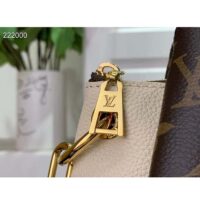 Louis Vuitton LV Women Vendôme MM Cream Monogram Coated Canvas Cowhide Leather (2)