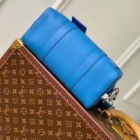 Louis Vuitton Unisex City Keepall Bag Bright Blue Cowhide Leather (3)