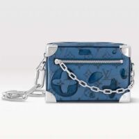 Louis Vuitton Unisex Mini Soft Trunk Abyss Blue Monogram Aquagarden Coated Canvas (1)