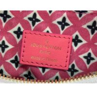 Louis Vuitton Women LV Speedy Bandoulière 25 Pink Monogram Coated Canvas Double Zip Padlock (1)