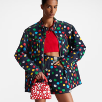 Louis Vuitton Women LV x YK Capucines Mini Red Taurillon Bull Calf Leather Infinity Dots Print (3)