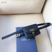 Dior CD Women Dior Bobby Belt Removable Pouch Black Smooth Calfskin 20 MM Width (13)