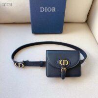 Dior CD Women Dior Bobby Belt Removable Pouch Black Smooth Calfskin 20 MM Width (13)