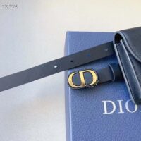 Dior CD Women Dior Bobby Belt Removable Pouch Black Smooth Calfskin 20 MM Width (13)