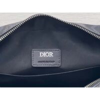 Dior Unisex Hit The Road Bag Messenger Pouch Black CD Diamond Canvas Smooth Calfskin (3)