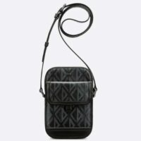 Dior Unisex Hit The Road Vertical Pouch Black CD Diamond Canvas (3)