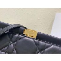 Dior Women CD Dior Caro Colle Noire Clutch Chain Black Cannage Lambskin (7)