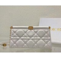 Dior Women CD Dior Caro Colle Noire Clutch Chain Latte Cannage Lambskin (9)