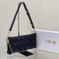 Dior Women CD Dior Club Bag Black Cannage Lambskin (4)