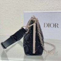 Dior Women CD Dior Club Bag Black Cannage Lambskin (4)