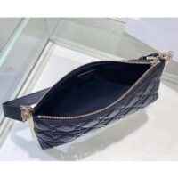 Dior Women CD Dior Club Bag Black Cannage Lambskin (4)