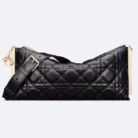 Dior Women CD Dior Club Bag Black Cannage Lambskin (4)