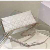 Dior Women CD Dior Club Bag Dusty Ivory Cannage Lambskin (7)