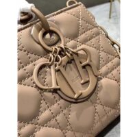 Dior Women CD Small Lady D-Joy Bag Hazelnut Cannage Lambskin (2)