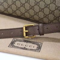 Gucci GG Unisex Ophidia Messenger Bag Beige Ebony GG Supreme Canvas Double G (11)