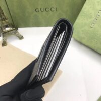 Gucci Unisex GG Coin Wallet Interlocking G Black GG Supreme Canvas Leather (10)