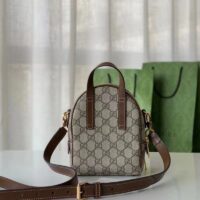 Gucci Unisex Multi-Function Bag Interlocking G Beige Ebony GG Supreme Canvas (14)