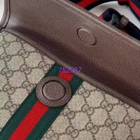 Gucci Unisex Ophidia GG Small Belt Bag Beige Ebony GG Supreme Canvas Double G (3)