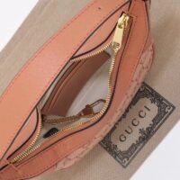 Gucci Women Ophidia GG Mini Bag Pink Canvas Double G Rose Gold Hardware (6)