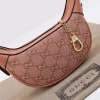 Gucci Women Ophidia GG Mini Bag Pink Canvas Double G Rose Gold Hardware (6)