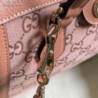 Gucci Women Ophidia GG Small Tote Bag Pink GG Canvas Leather Rose Gold Hardware (12)