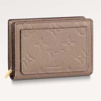 Louis Vuitton LV Unisex Cléa Wallet Tourterelle Beige Embossed Supple Grained Cowhide Leather (1)