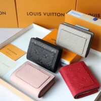 Louis Vuitton LV Unisex Cléa Wallet Tourterelle Beige Embossed Supple Grained Cowhide Leather (1)