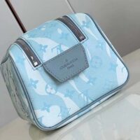 Louis Vuitton LV Unisex Dopp Kit Crystal Blue Monogram Aquagarden Coated Canvas (10)