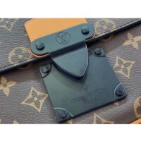 Louis Vuitton LV Unisex S Lock Messenger Radiant Sun Monogram Macassar Coated Canvas (2)