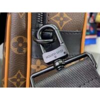 Louis Vuitton LV Unisex S Lock Messenger Radiant Sun Monogram Macassar Coated Canvas (2)