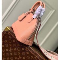 Louis Vuitton LV Women Alma BB Handbag Rose Trianon Pink Epi Grained Cowhide Leather (10)