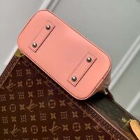 Louis Vuitton LV Women Alma BB Handbag Rose Trianon Pink Epi Grained Cowhide Leather (10)