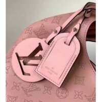 Louis Vuitton LV Women Carmel Hobo Bag Pink Mahina Perforated Calfskin Leather (4)