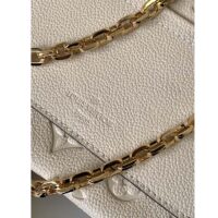 Louis Vuitton LV Women Marceau Dove Gray Embossed Grained Cowhide Leather (2)