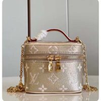 Louis Vuitton LV Women Micro Vanity Beige Monogram Coated Canvas Microfiber Lining (9)